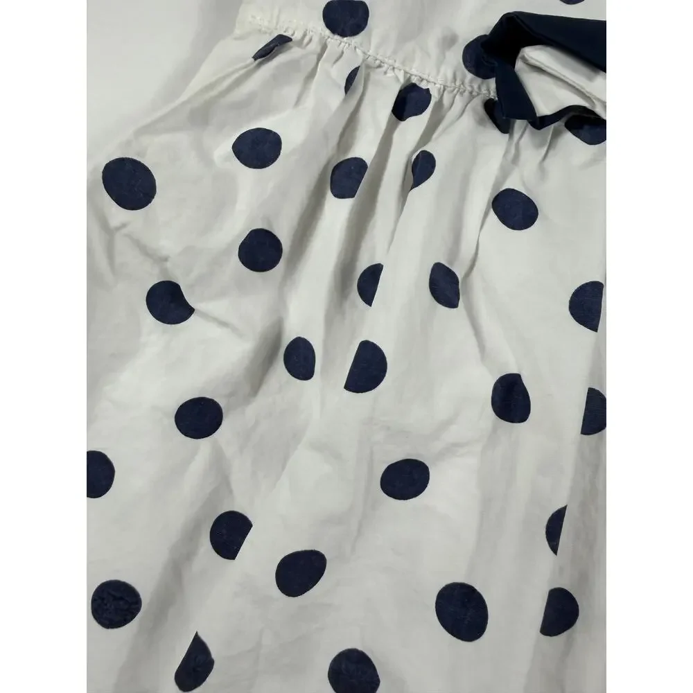 Ralph Lauren Vintage Dress Size 4 Peter Pan Collar Polka Dot